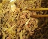 すき焼きのタレで牛肉とゴボウのキンピラ作り方3写真