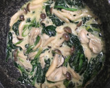 牡蠣とほうれん草のクリームグラタン作り方6写真