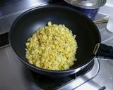 ぱらぱら卵炒飯にカニカマあんかけ作り方2写真