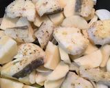 たらとじゃがいもと玉ねぎのミルク煮作り方5写真