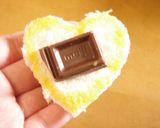 ハートのチョコサンドトースト作り方3写真