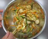 ほたてとシャキシャキ野菜のピリ辛中華和え作り方3写真