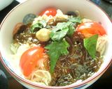 蒸しキャベツ×トマト×もずく酢サラダ作り方4写真