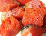 鮭と白菜の食べるミルクスープ作り方1写真