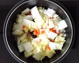 鮭と白菜の食べるミルクスープ作り方4写真