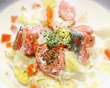 鮭と白菜の食べるミルクスープ作り方5写真
