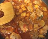 フライパン*豚さつま芋りんごのトマト煮込作り方7写真