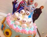 アナ雪ケーキ♡スノーギースも！作り方12写真