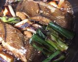 【晩御飯】カレイと長葱の煮付け作り方3写真