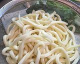 男1人暮らし 焼うどん ほうれん草&ツナ作り方2写真
