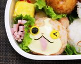 妖怪ウォッチ プニプニ キャラ弁作り方4写真