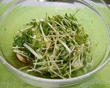 レンジで簡単！2分で水菜の卵とじ作り方1写真