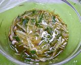 レンジで簡単！2分で水菜の卵とじ作り方2写真