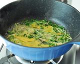 受験生応援レシピ♪　豆苗たまごとじうどん作り方2写真