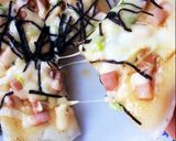 お餅のシンプル和風ピザ作り方9写真