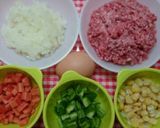 ミートローフ♡フラパンで簡単に作ろう♬作り方1写真