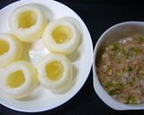 かぶの鶏ひき肉入り海老なめこあんかけ作り方2写真