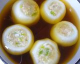 かぶの鶏ひき肉入り海老なめこあんかけ作り方4写真