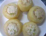 かぶの鶏ひき肉入り海老なめこあんかけ作り方5写真
