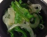 時短！わさび菜と玉ねぎの簡単和え！作り方3写真
