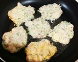 むきエビとネギのお好み焼き風お焼き♪作り方4写真