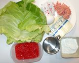 簡単！お好み焼き♪小麦粉・チーズ・ひき肉作り方1写真