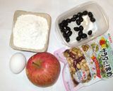 りんごホットケーキ♪ホットケーキミックス作り方1写真