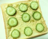 わさび漬け×胡瓜・枝豆　和トースト作り方3写真