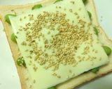 海苔＊胡麻香る❀ゴロっと枝豆和トースト作り方3写真