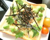 海苔＊胡麻香る❀ゴロっと枝豆和トースト作り方4写真