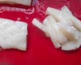冷凍イカと白菜の甘酢炒め作り方1写真
