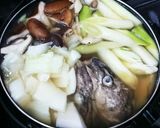 出汁旨味上品濃厚タラと沢山野菜ヘルシー鍋作り方6写真