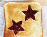 朝食★ステンドグラスクッキー風トースト☆作り方4写真