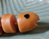 ソーセージ＆ウインナーで魚の骨キャラ　作り方3写真