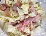 豚バラ薄切り&キャベツのレンチン蒸し作り方4写真