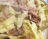 豚バラ薄切り&キャベツのレンチン蒸し作り方5写真