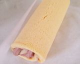 バナナ巻き☆ココアシフォンロールケーキ作り方17写真