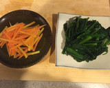 栄養たっぷり、ほうれん草の胡麻和え作り方1写真