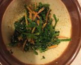 栄養たっぷり、ほうれん草の胡麻和え作り方3写真