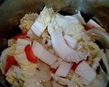 白菜と鶏団子のスープ作り方1写真