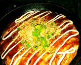 もちとチーズ入り山芋鉄板焼作り方7写真