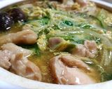 鶏と卵の とろとろ かきたま親子鍋作り方9写真
