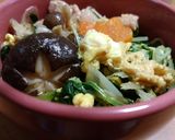 鶏と卵の とろとろ かきたま親子鍋作り方10写真