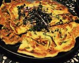糖質制限◆大豆粉のチヂミ風お焼き作り方5写真