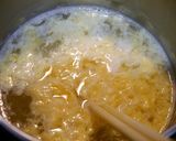 簡単！やさしい春菊と卵の味噌汁作り方3写真