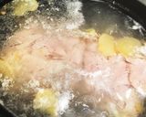 まるで蒸し鶏＊熱湯に放ったらかし鶏もも肉作り方1写真