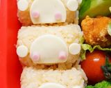✿俵おにぎりde可愛いおさるのお弁当✿作り方3写真