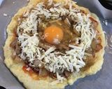 焼肉ピザ（じゃがいも練り込み生地）作り方4写真