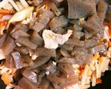 お弁当に！こんにゃくと大根の皮でキンピラ作り方5写真