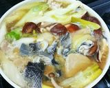 出汁旨味上品濃厚タラと沢山野菜ヘルシー鍋作り方12写真